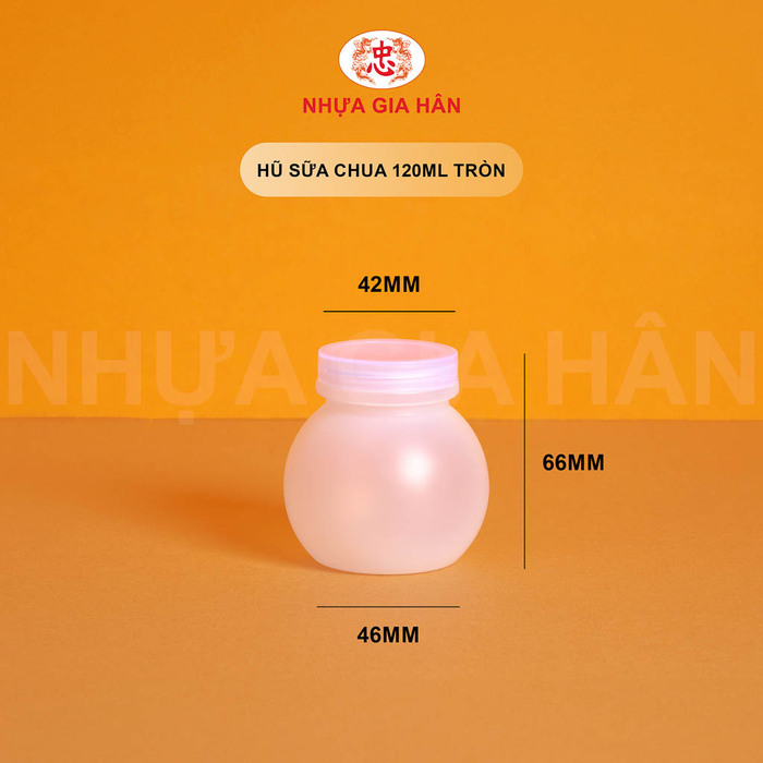 Hũ sữa chua nhựa HDPE 120ml tròn - Nhựa Gia Hân - Công Ty TNHH MTV Nhựa Gia Hân